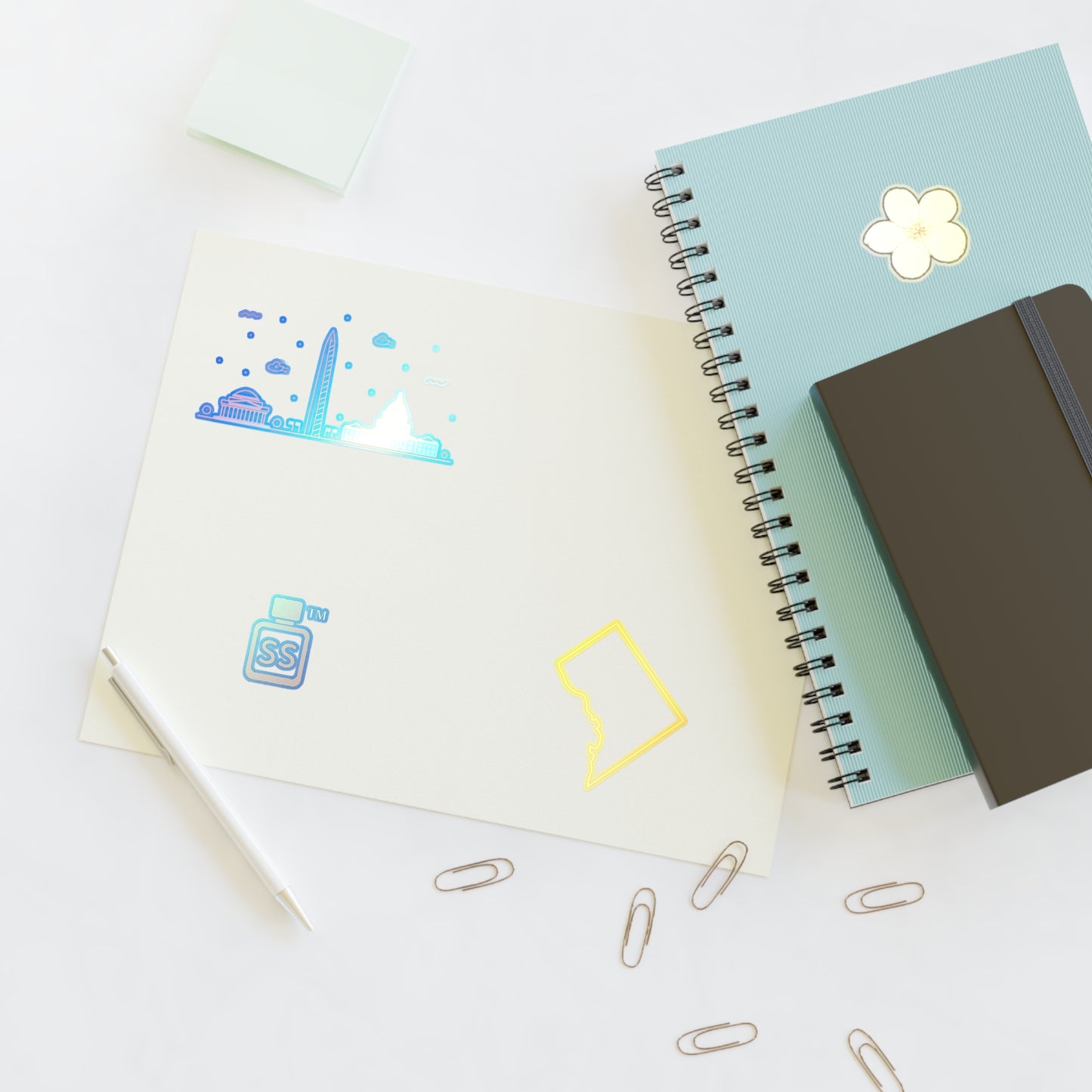 Scent Syndicate™ DC Gold Icon Sticker Pack (4-Piece Set)