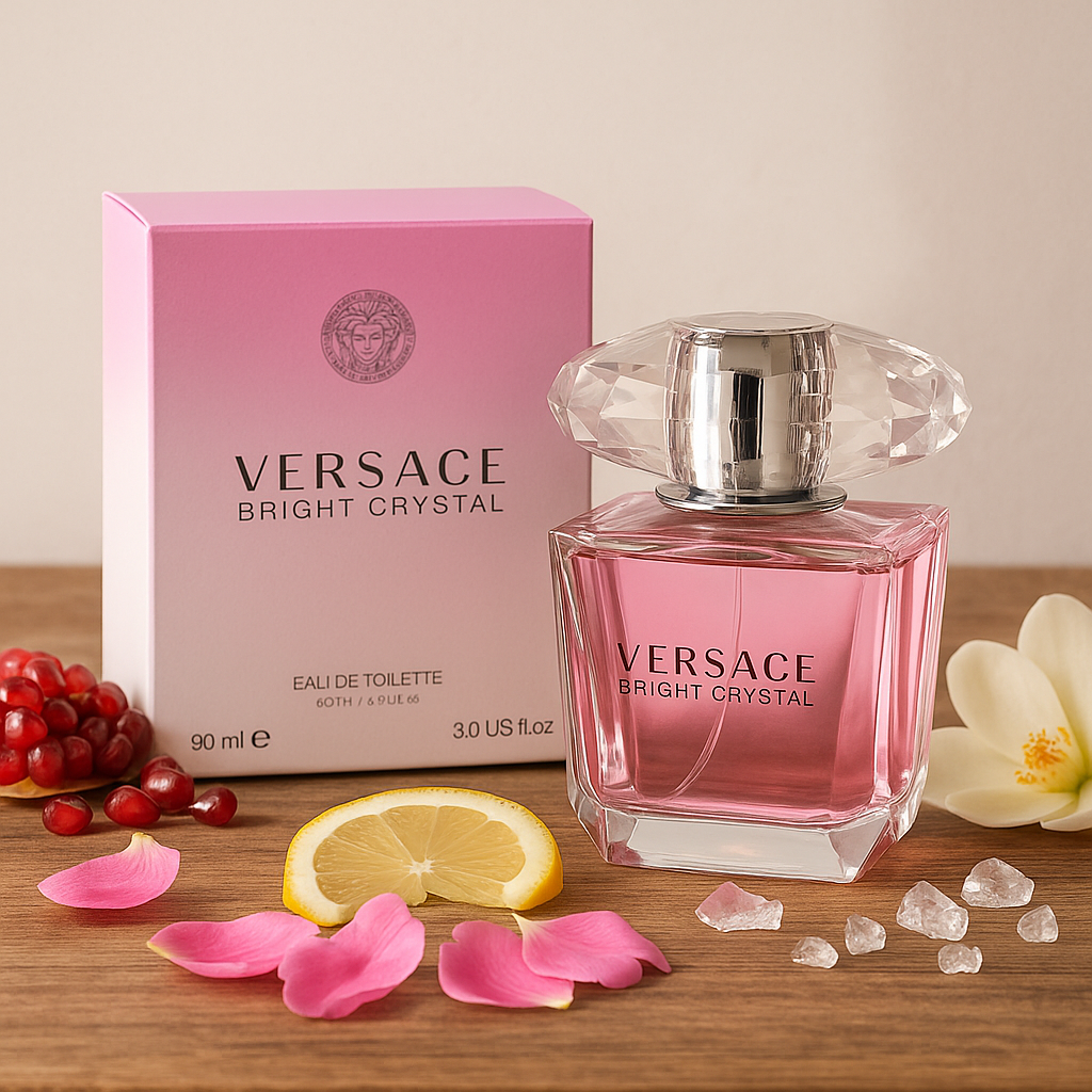 Versace Bright Crystal Eau de Toilette 3.0 oz