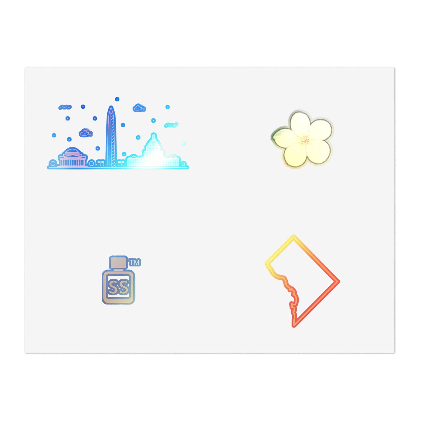 Scent Syndicate™ DC Gold Icon Sticker Pack (4-Piece Set)