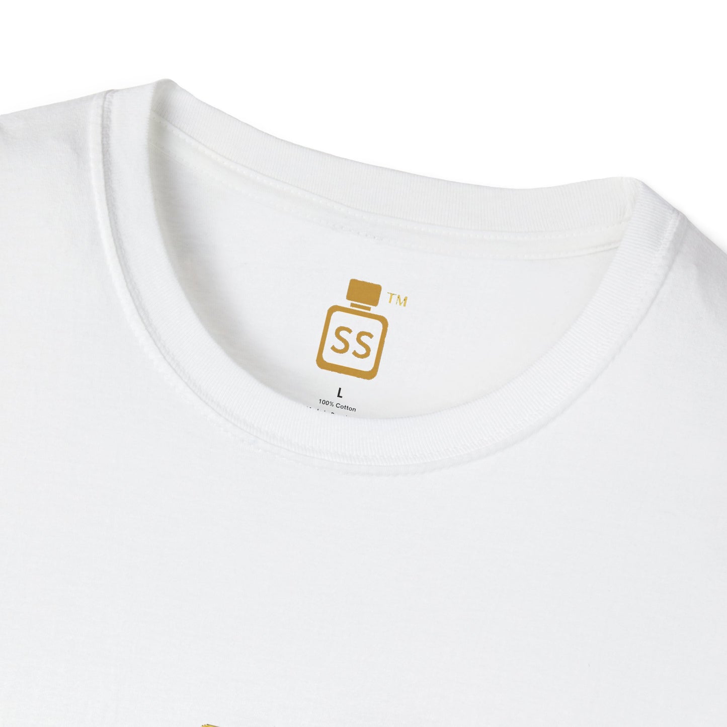 Scent Syndicate™ Signature Gold Tee – White