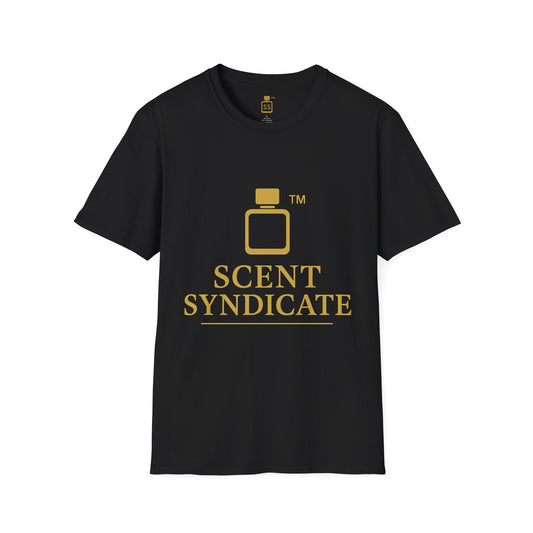 Scent Syndicate™ Signature Gold Tee – Black