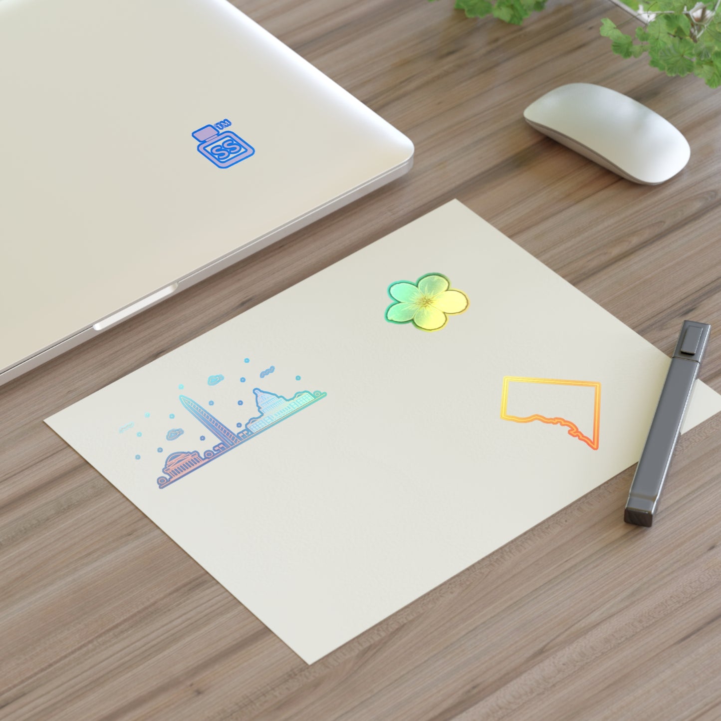 Scent Syndicate™ DC Gold Icon Sticker Pack (4-Piece Set)