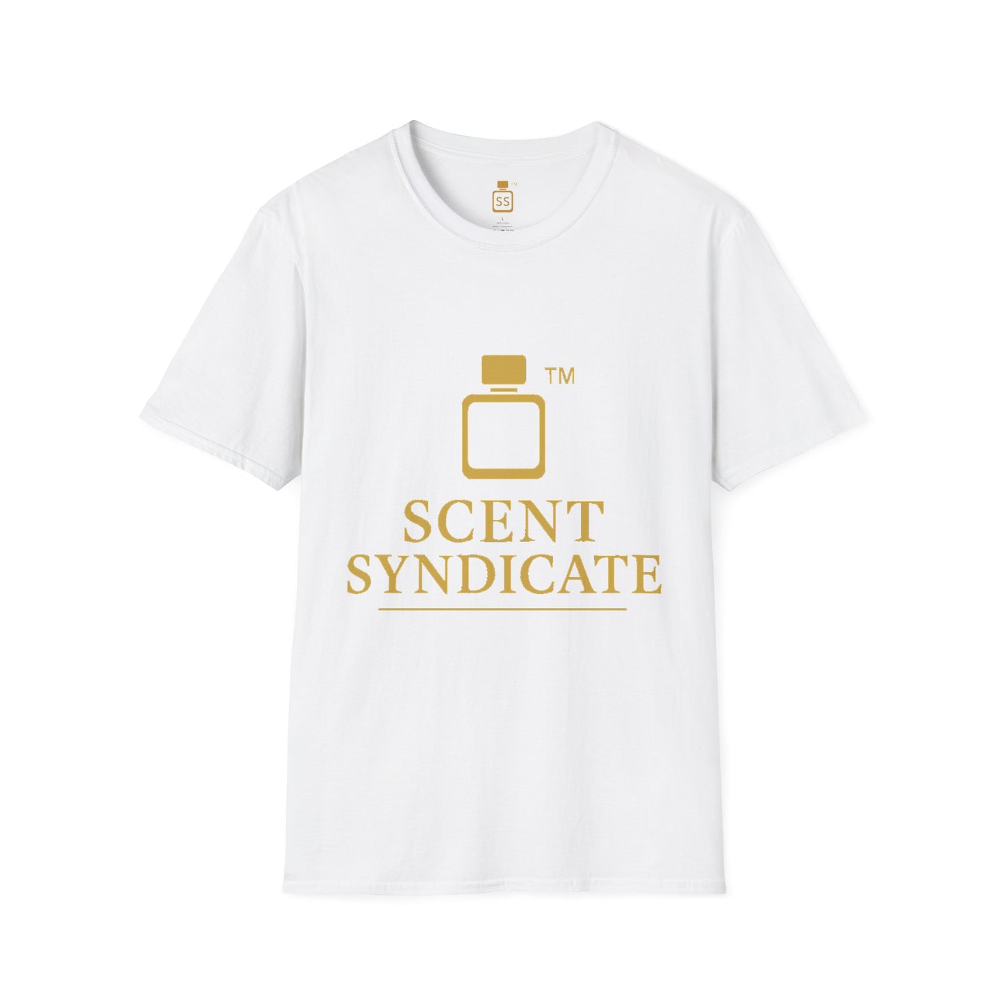 Scent Syndicate™ Signature Gold Tee – White