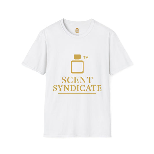 Scent Syndicate™ Signature Gold Tee – White