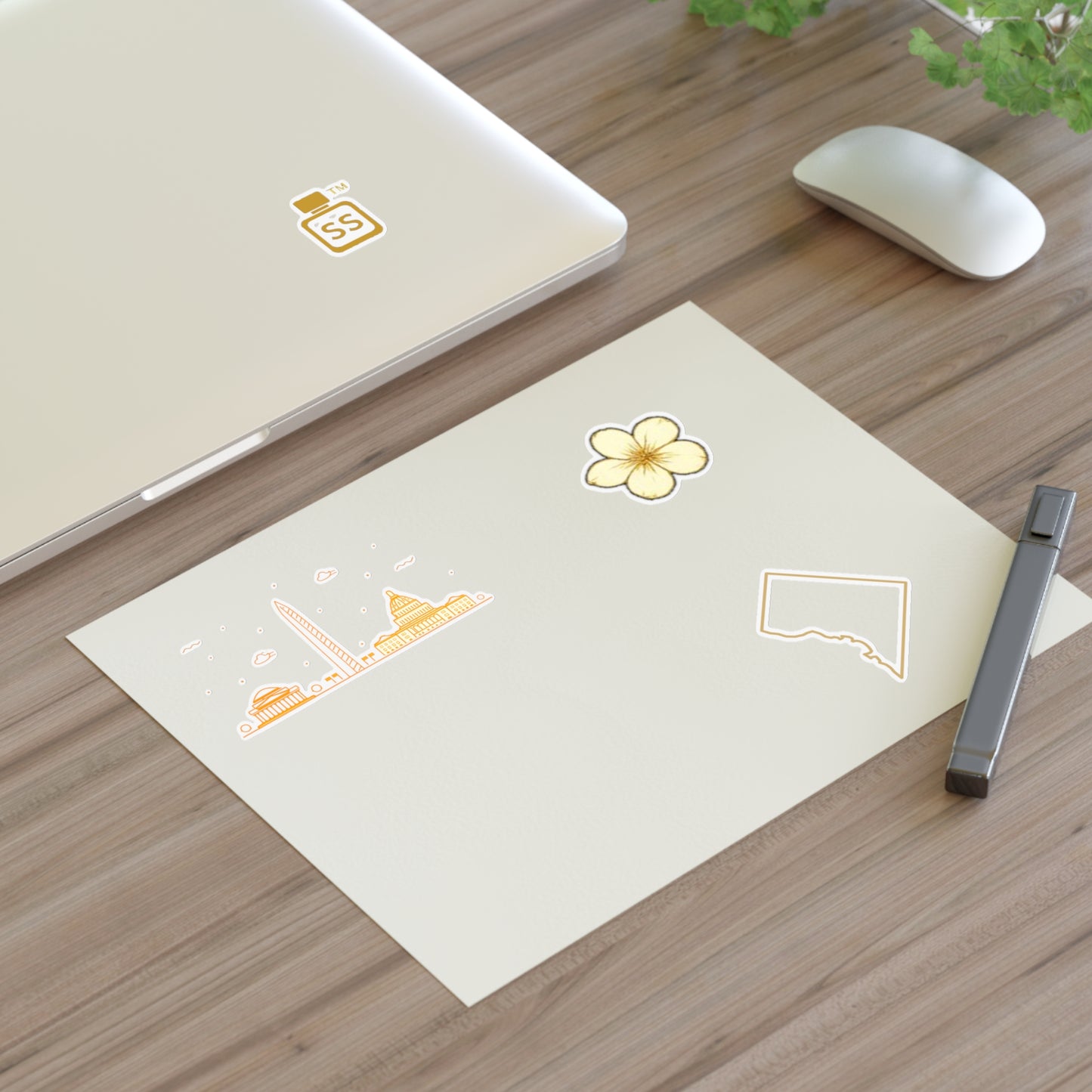 Scent Syndicate™ DC Gold Icon Sticker Pack (4-Piece Set)