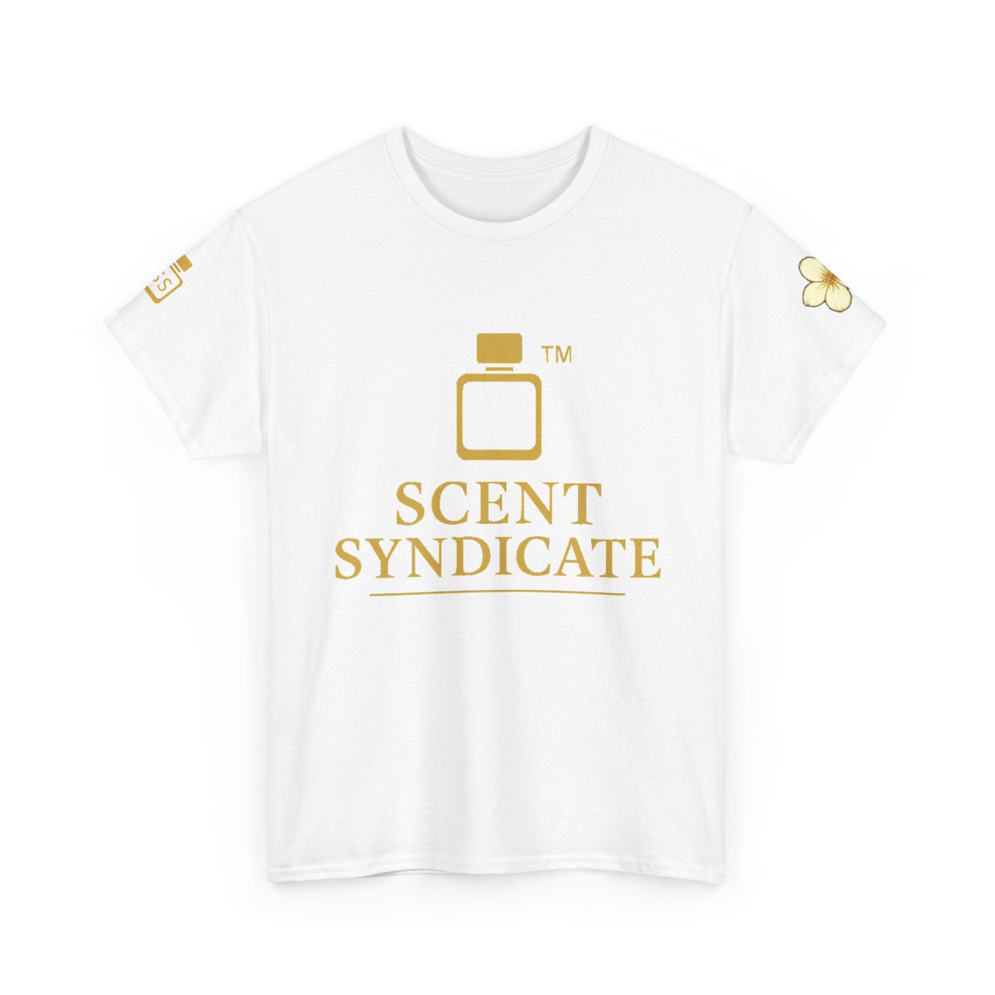 Scent Syndicate™ Gold Logo Tee (White)