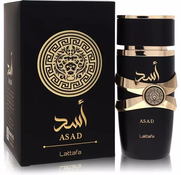 Lattafa Asad Eau de Parfum – 3.4 oz (100 mL) | Warm Sweet Amber-Vanilla Unisex