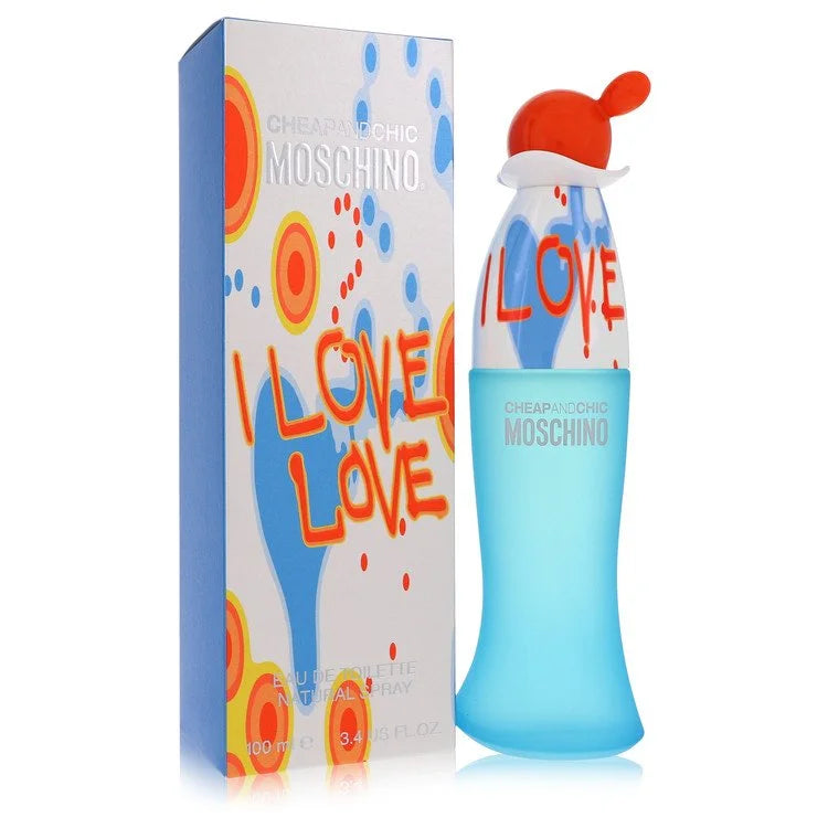 Moschino Cheap & Chic I Love Love for Women – 3.4 oz / 100 mL Eau de Toilette Spray